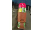 Leather aerosol pouch
