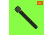 Fine Thread Screws : 125 Thread - Hex Socket Round Head, DIN 912, 125 Thread - Black 12.9 Steel, Fully Threaded