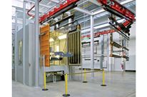 Hanger-type blast machine