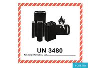 Lithium Battery Mark – UN 3480 (120 x 110mm) - CODE 785