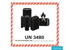 Lithium Battery Mark – UN 3480 (120 x 110mm) - CODE 785