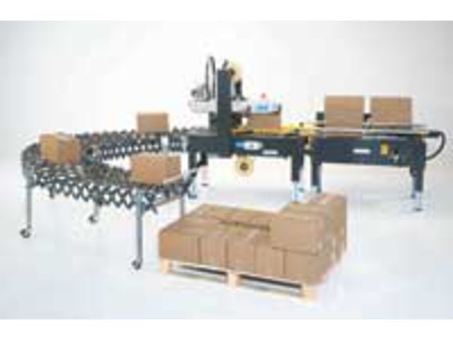 Semi-Automatic case erector with box pusher: F104