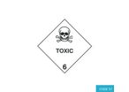 Class 6.1 (Toxic Substances) Hazard Labels (100mm x 100mm) - CODE 37