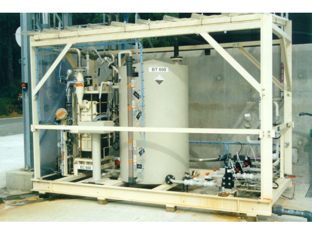Sulfuric acid dilution units