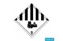 Lithium Battery Class 9 label (100 x 100mm) - CODE 123