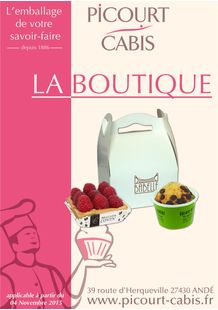 Food packaging store catalog