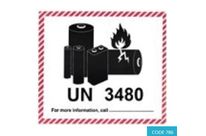 Lithium Battery Mark – UN 3480 (105 x 74mm) - CODE 786