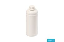 1L UN FHDPE Plastic Bottle, White, 1H1/Y/100 - CODE 7