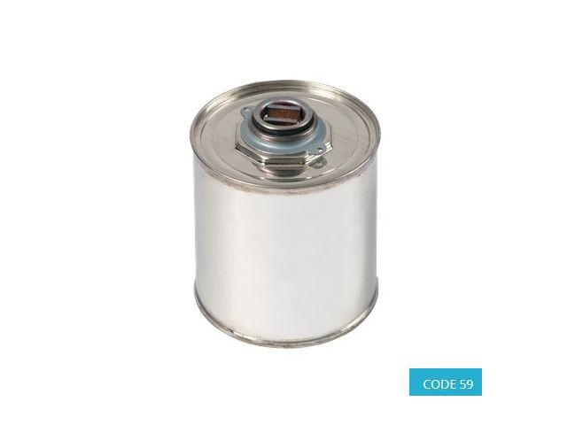 500ml Heavy Duty Tinplate Drum Lacquer lined, 19mm bung - CODE 59