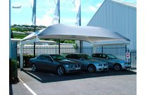 Shelter for delivery and return areas