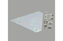 Corner fastening plate for 40x40 profile with 10mm slot