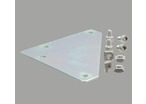 Corner fastening plate for 40x40 profile with 10mm slot