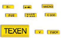 SILAVIA-TWIN markers with special print and protective film