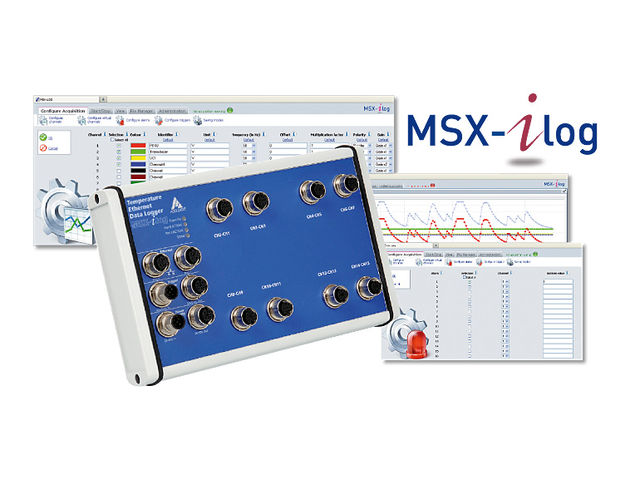 Ethernet data logger for temperature measurement MSX-ilog-RTD/MSX-ilog-TC         