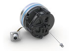 SGH25 - Wire-actuated encoder as integrated position sensor for hydraulic cylinders up to 2.5m