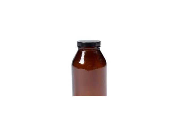 1L Glass Powder Amber Jar - CODE 70