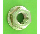 Nuts : Self-Locking Nuts - Slotted Flange Nut - Slotted Flange Nut, Yellow Zinc Steel, DIN 6923