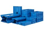 Folding box with attached lid on the long side: Falter 6432 NG DL blue