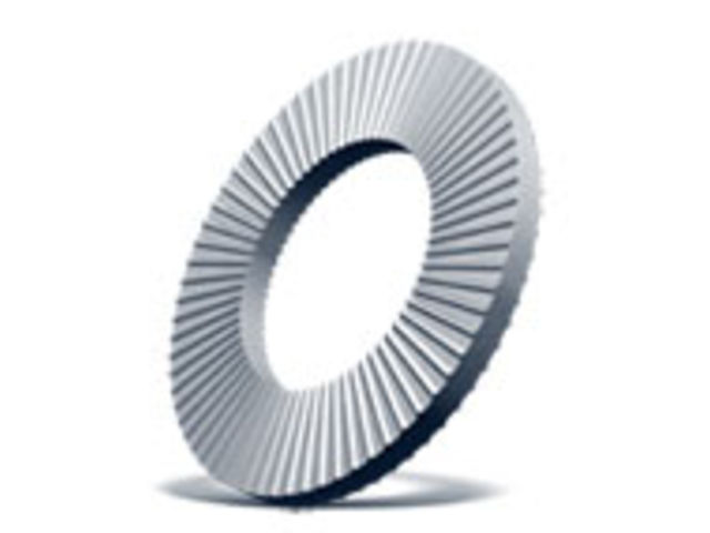 Washer with serration on both sides
