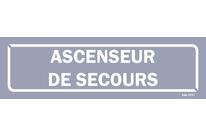 Emergency elevator sign - Grey background