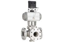Three-way ball sector valve type 4080
