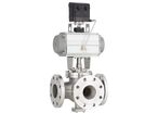 Three-way ball sector valve type 4080