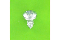 Sheet Metal Screws : Large Round Button Head, Pozidriv Recess - Large Round Button Head, Pozidriv Recess Sheet Metal Screw, White Zinc Steel, DIN 7981