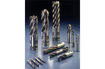 Solid carbide two flute end mills with ball nose