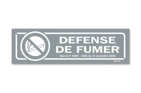 No smoking picto gray warning sign