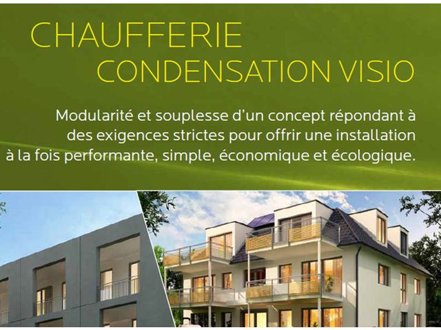 Gas boiler / floor-mounted / for domestic use / condensing Chaufferie condensation Visio 