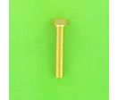 Hex Head Screws : Standard Hex Head Screws - Raw Brass - Hex Head, Brass, Fully Threaded, DIN 933