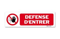 No entry picto prohibition sign