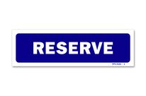 &amp;quot;Reserved area&amp;quot; signpost