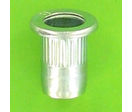 &quot;Rivklés&quot; Flush Nuts : Rivklés, Steel - Knurled Round Body - Flat Head - Open Body