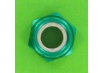 Nuts : Self-Locking Nuts - Nylstop Self-Locking Hex Nut - Aluminium - Blister pack of 5 Nuts, Nylstop Dural 2030 OA, Green