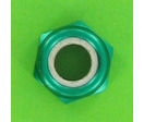 Nuts : Self-Locking Nuts - Nylstop Self-Locking Hex Nut - Aluminium - Blister pack of 5 Nuts, Nylstop Dural 2030 OA, Green
