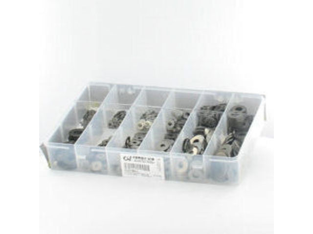 Washers and Circlips : Packs of Washers - Pack of Assorted Flat Washers, M + L, A2 Stainless Steel, NFE 25513