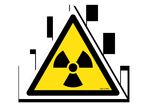 Radioactive materials sign with picture