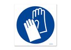 Picto of mandatory hand protection signpost