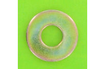 Washers and Circlips : Flat Washers - Without Chamfer - DIN 9021 - Steel - Washer, Yellow Zinc Steel, DIN 9021