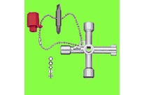 Wiha : WIHA Tournevis - Outils Spéciaux - Clé d&amp;#039;Armoire Electrique Universelle Elektro en Croix, Carré, Triangle, Queue de Pic, Embout Double 1/4&amp;quot;