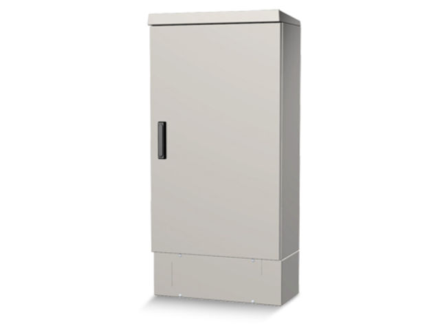 Electronic thermally isolated weatherproof cabinet