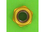 Nuts : Self-Locking Nuts - Nylstop Self-Locking Hex Nut - Aluminium - Nylstop Nut, Yellow Dural OA, DIN 985