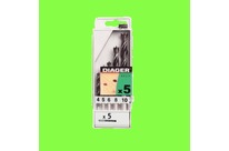 Tools : Coffrets d&amp;#039;Outillages - COFFRET PLASTIQUE DE 5 MECHES BOIS