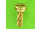 Metal Screws : Round Head - Slotted Pan Head DIN 85 - Nickel-Plated Brass