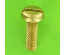 Metal Screws : Round Head - Slotted Pan Head DIN 85 - Nickel-Plated Brass