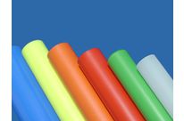 Plain, opaque, colour plastic tube