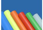 Plain, opaque, colour plastic tube