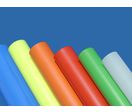 Plain, opaque, colour plastic tube