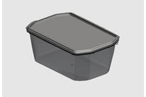 Injected plastic box for ice cream, ready meal, butter, fish…